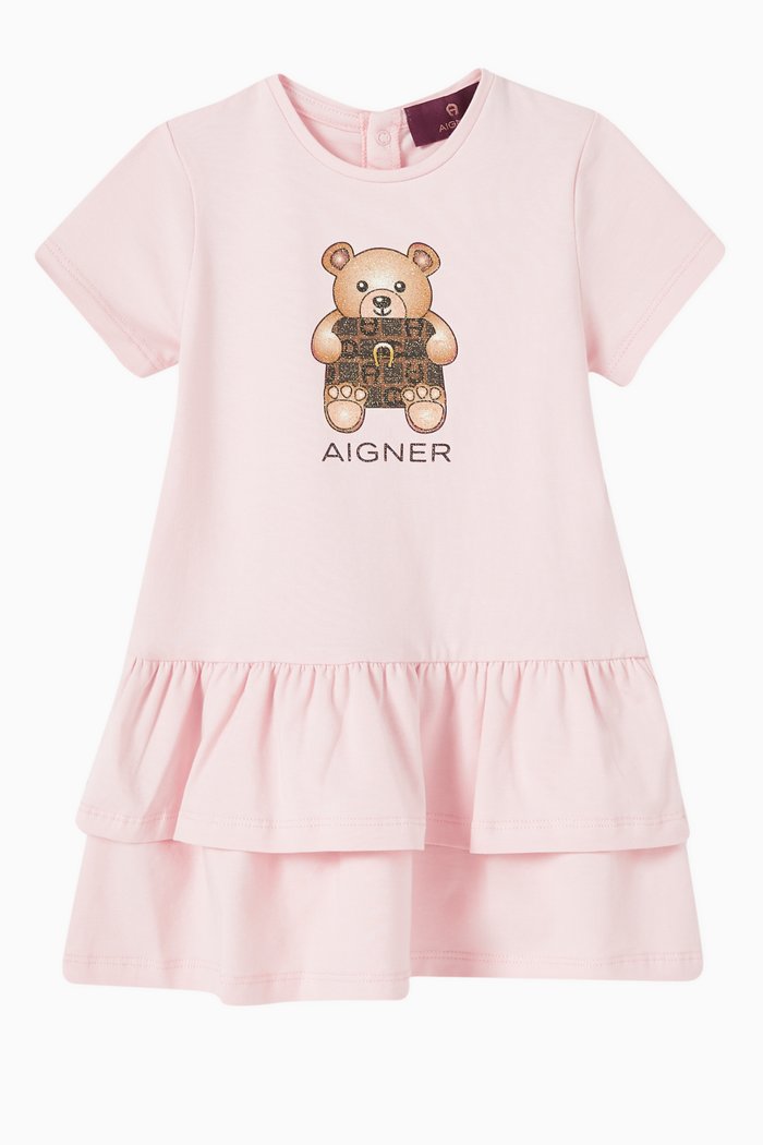 

Bear Treasure Chest Dress in Jersey, Pink