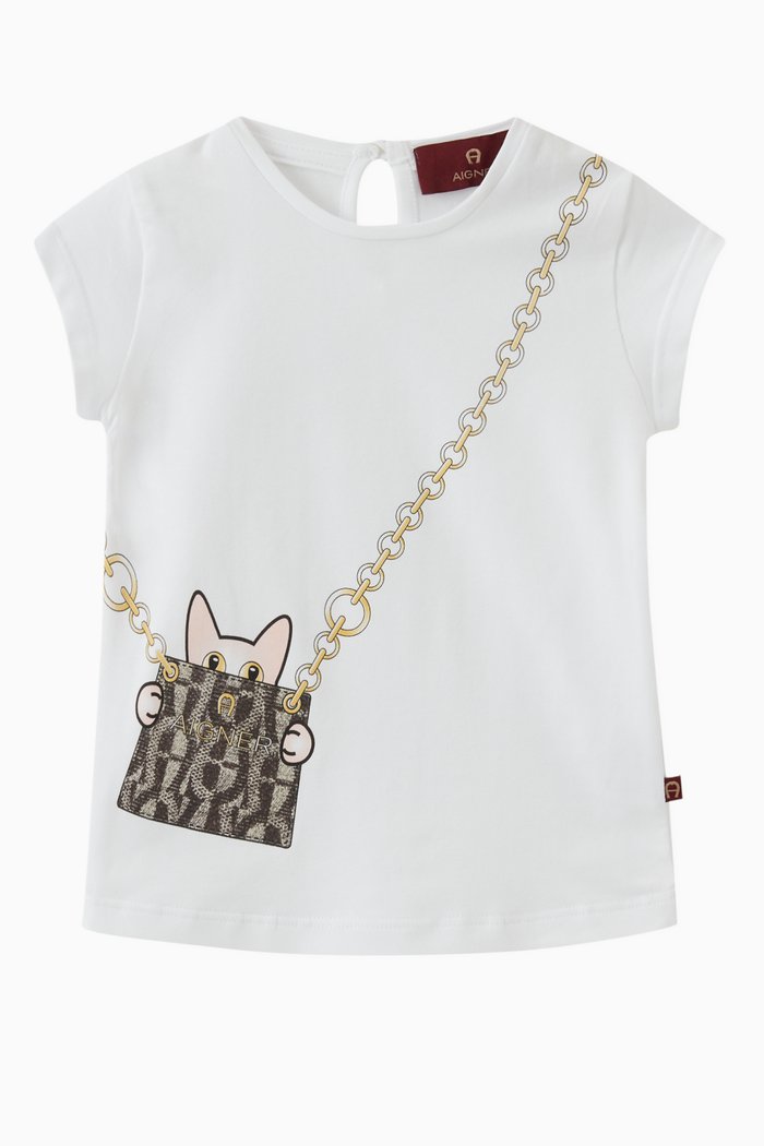 

Logo Graphic T-Shirt in Jersey, White