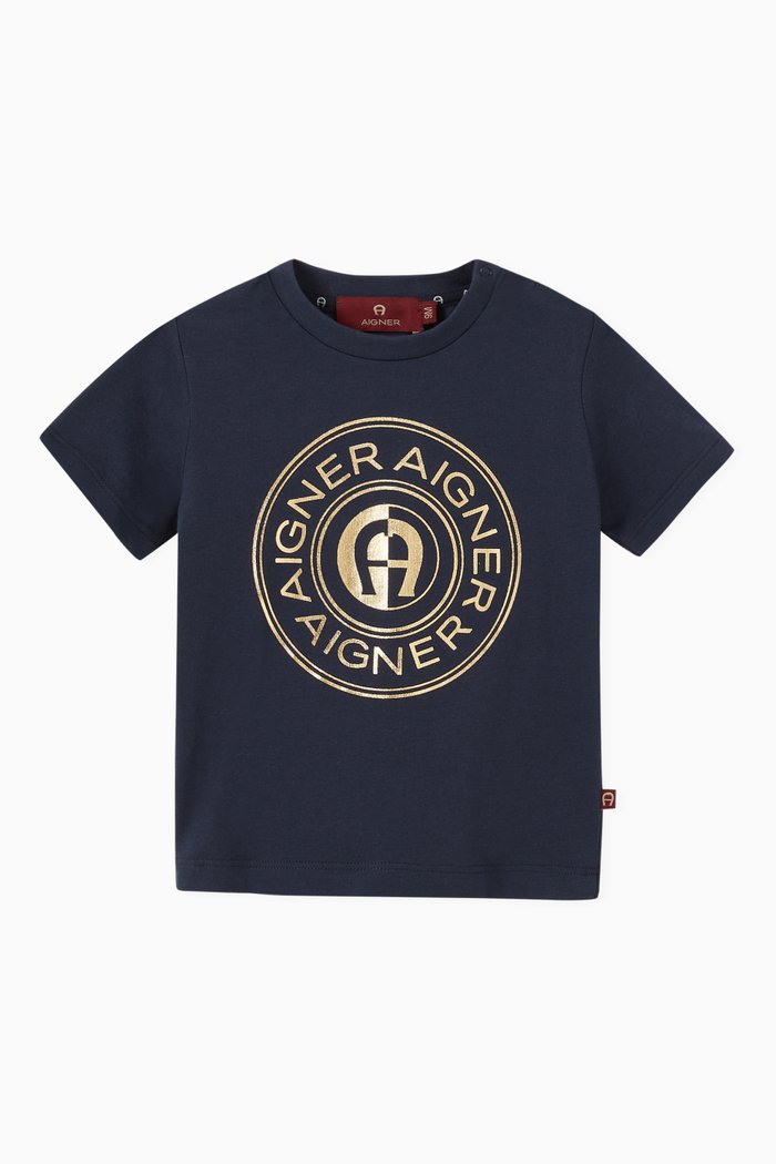 

Logo T-shirt in Cotton Jersey, Blue