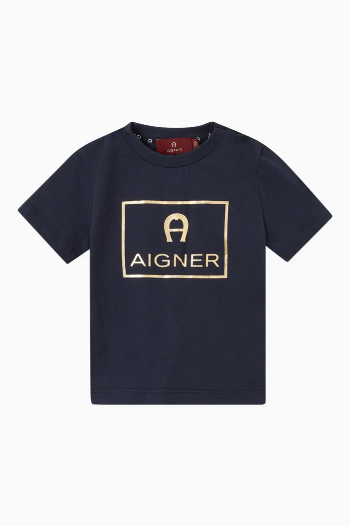 

Logo T-shirt in Cotton Jersey, Blue