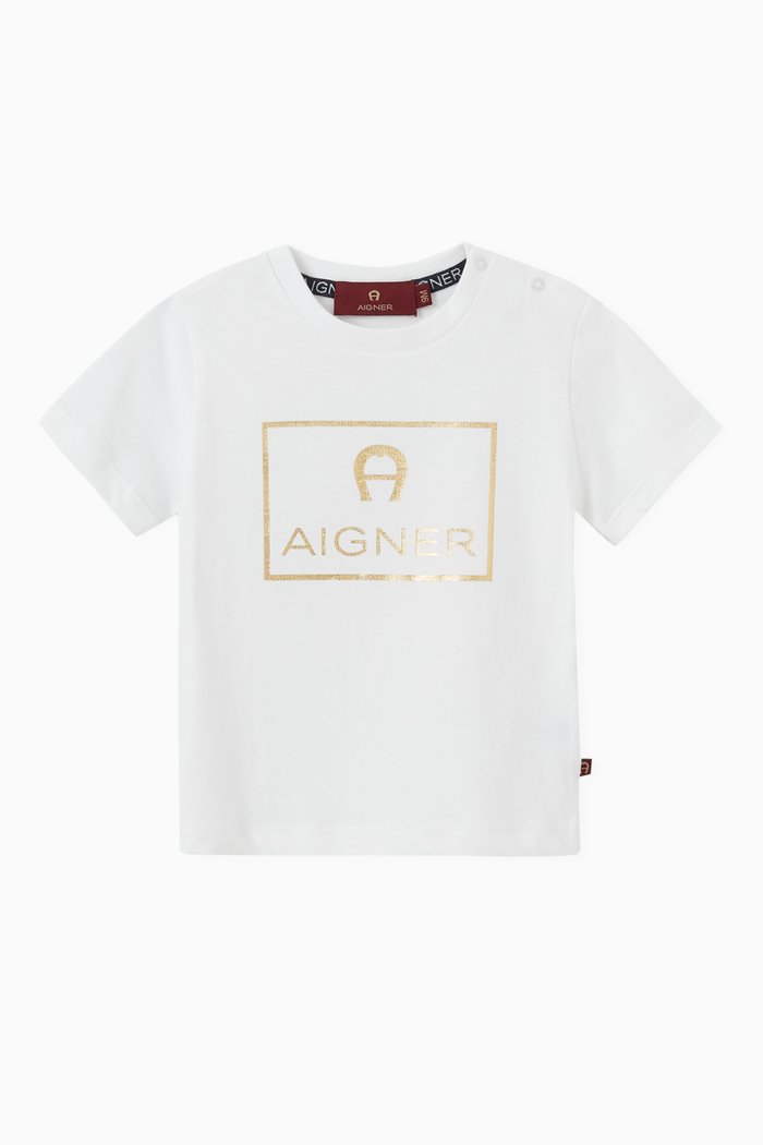 

Logo T-shirt in Cotton Jersey, White