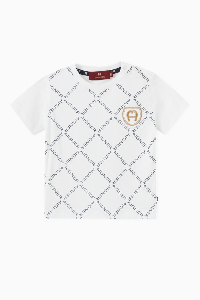 

Embroidered Logo T-shirt in Cotton, White