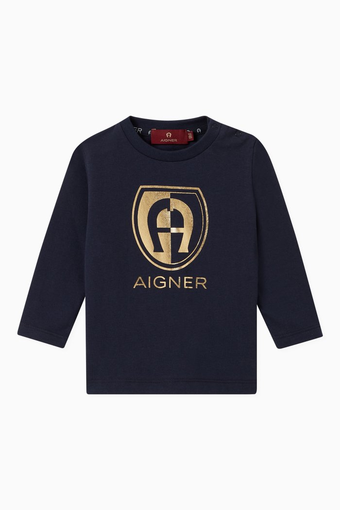 

Logo T-shirt in Cotton Jersey, Blue