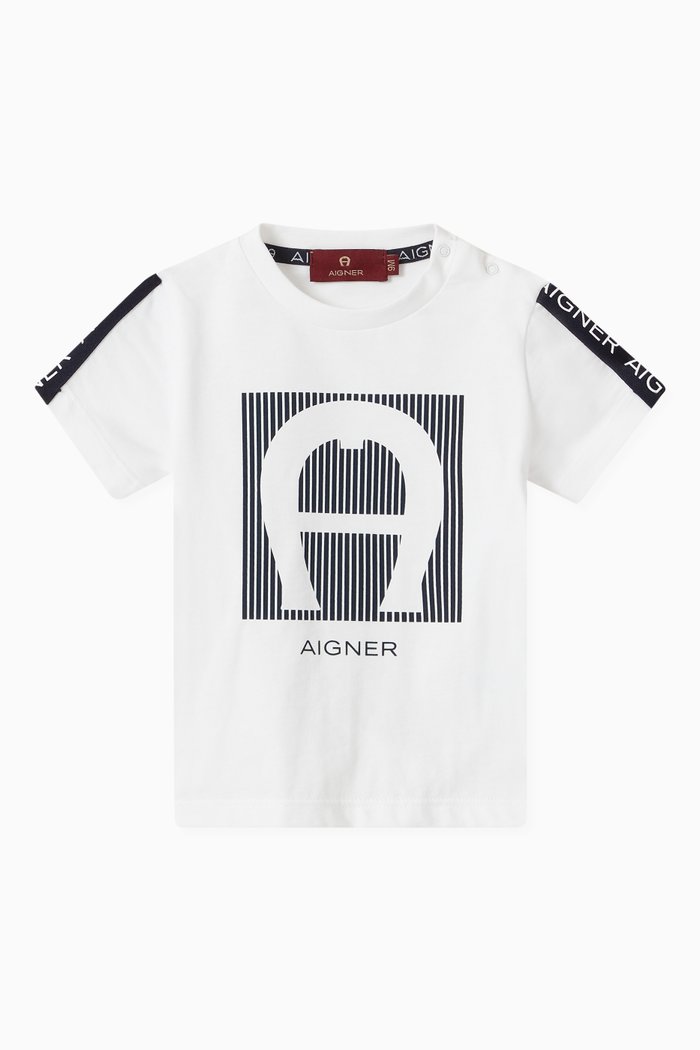 Logo T-shirt in Cotton, White