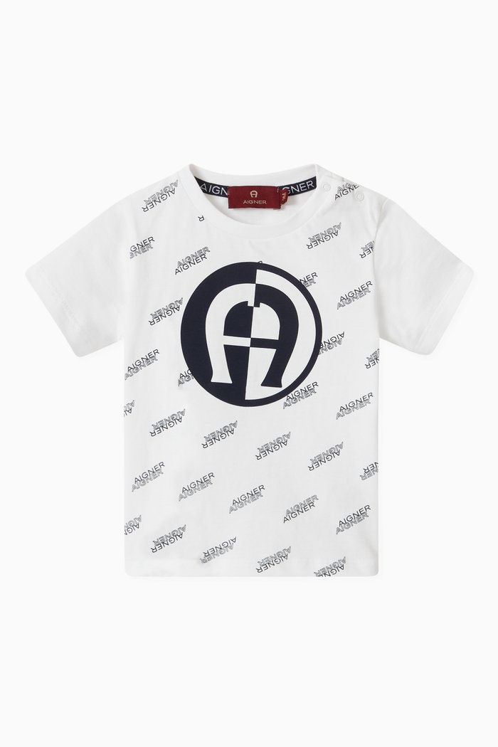 

Embroidered Logo T-shirt in Cotton, White