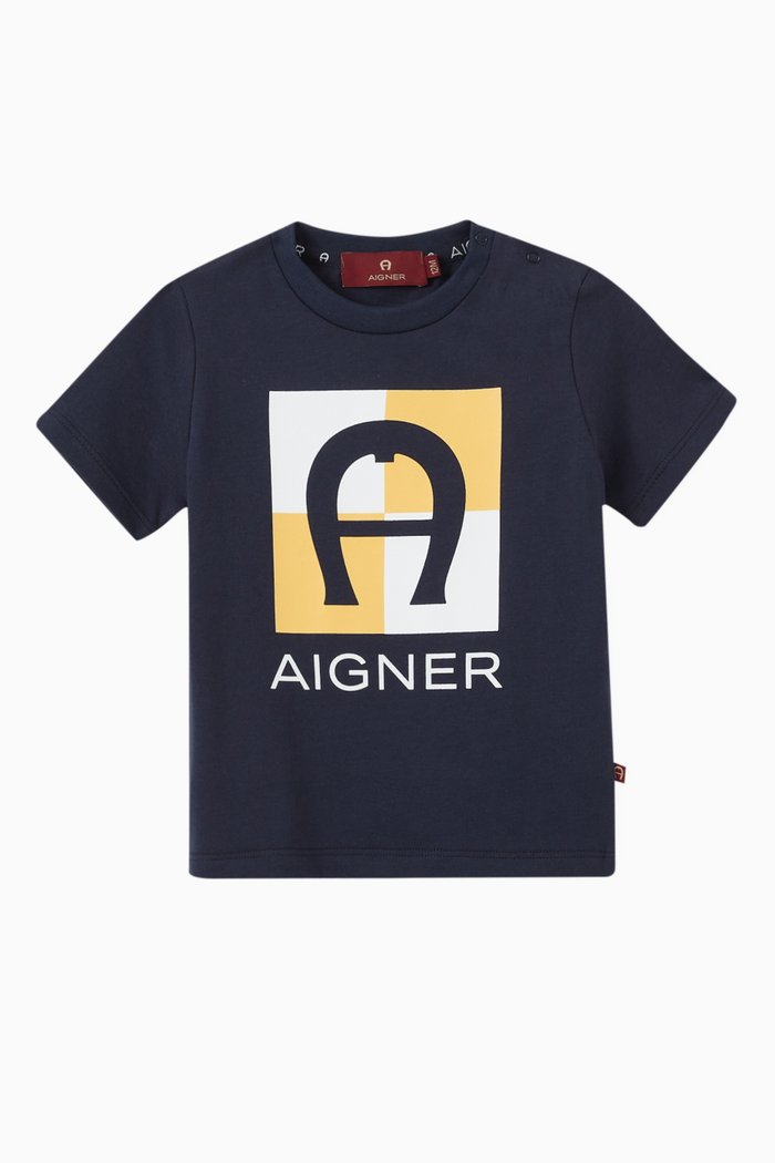 

Logo T-shirt in Jersey, Blue