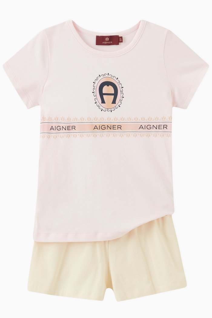 

Pajama Set in Jersey, Pink