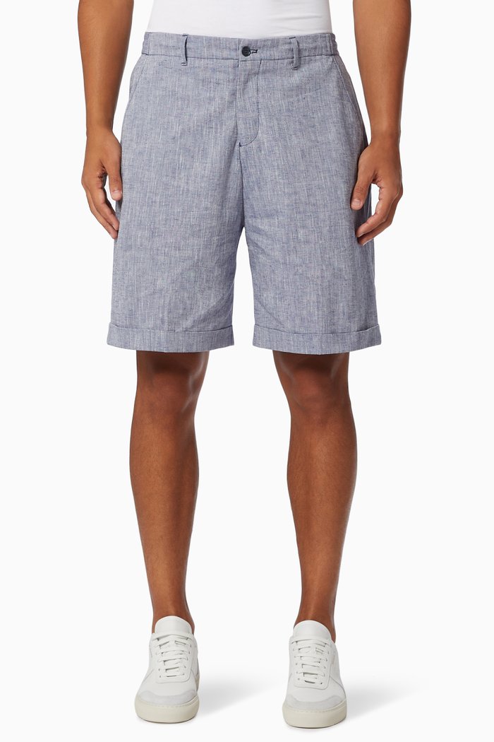 

Casual Chino Shorts in Cotton, Blue