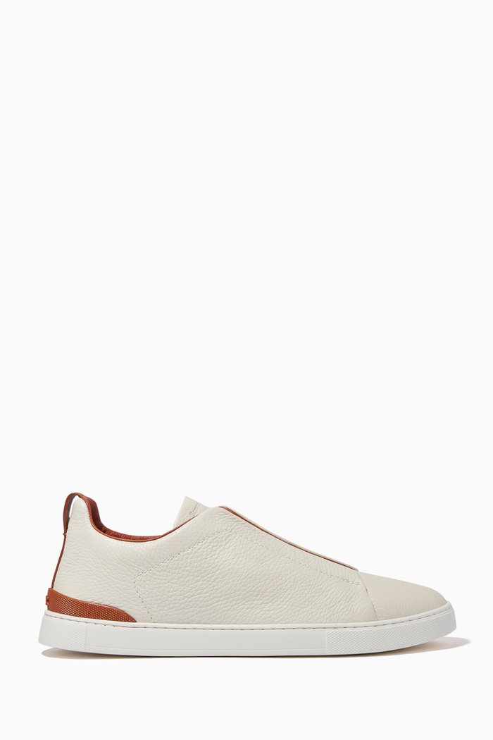 

Triple Stitch Sneakers in Deerskin, Neutral