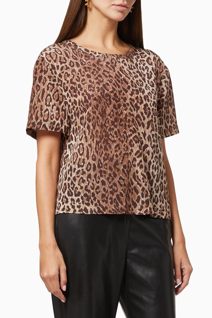 

Lissy T-shirt in Silk, Brown