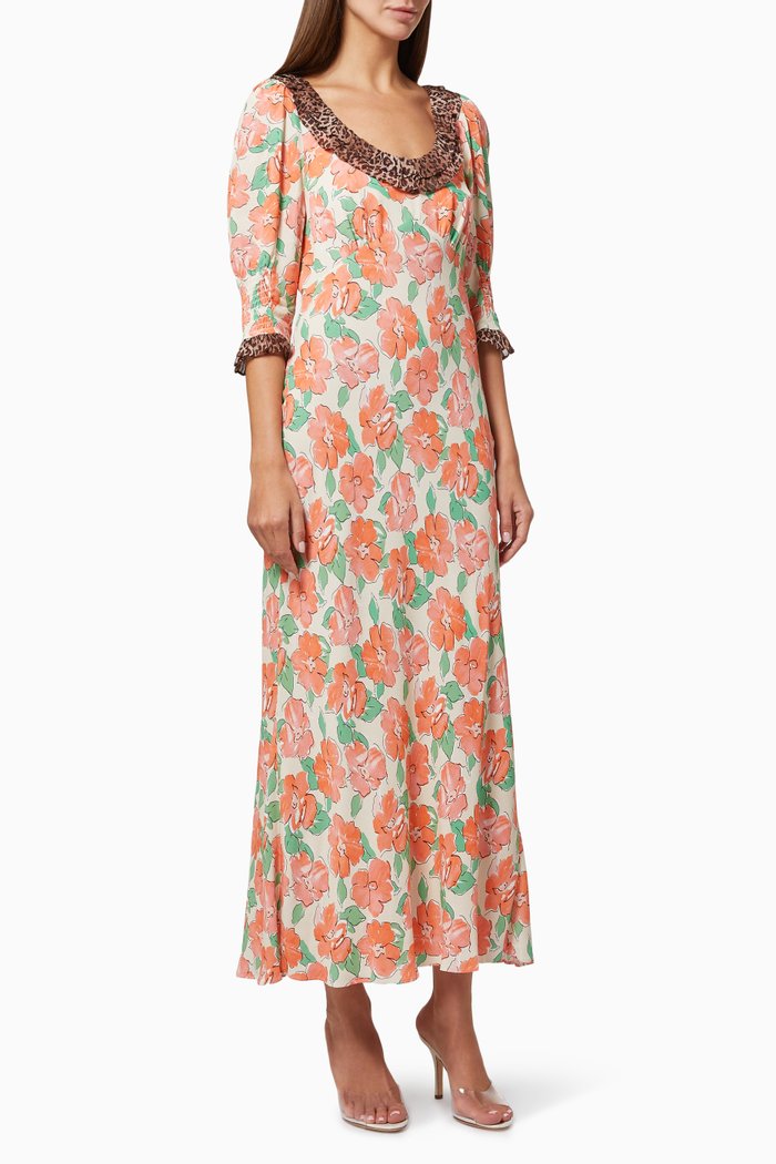 

Juliette Dress in Crêpe, Orange