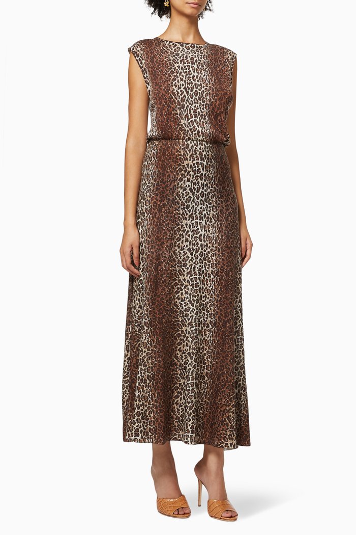 

Gillie Animal Print Dress, Brown