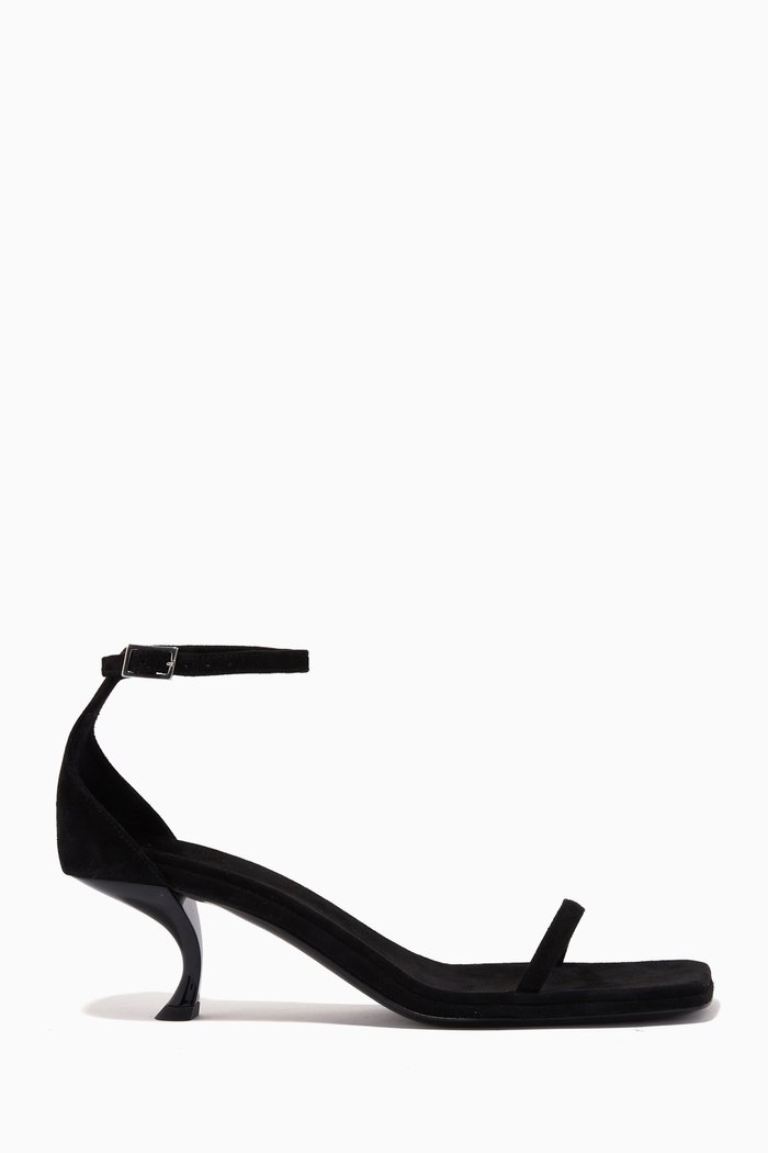 

Paloma Sandals in Suede and Leather, Black