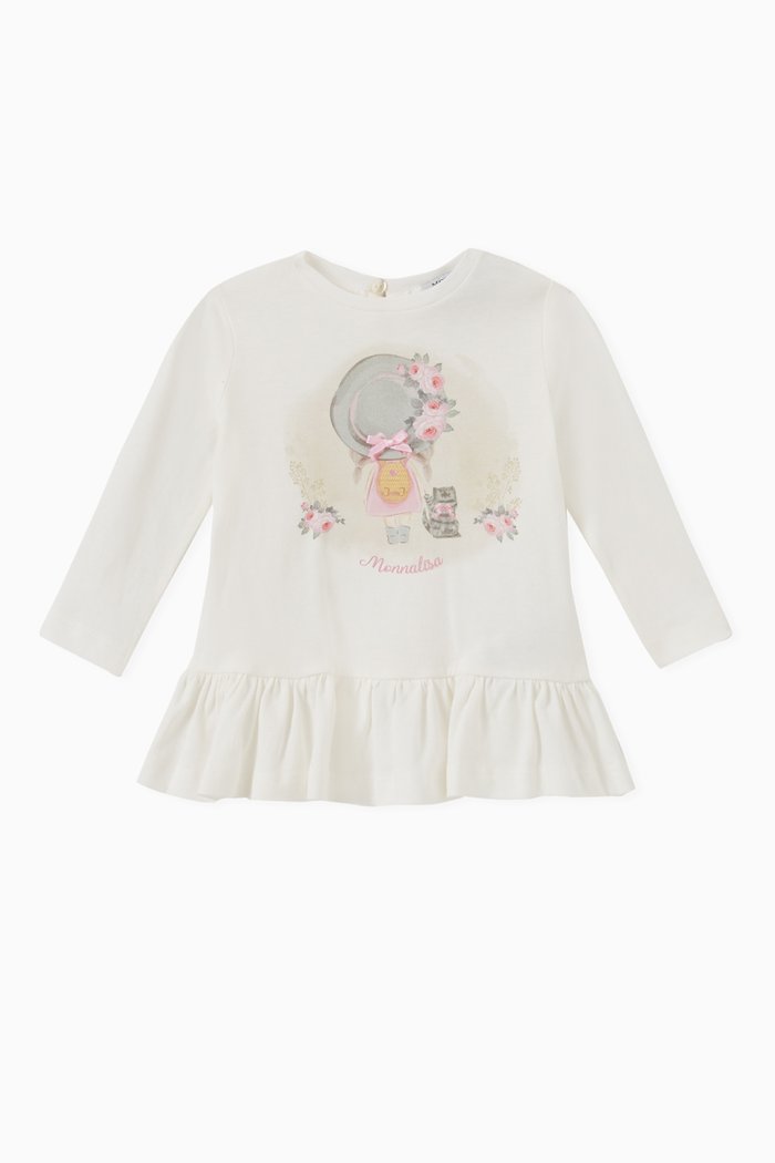 

Graphic T-shirt in Cotton, Neutral