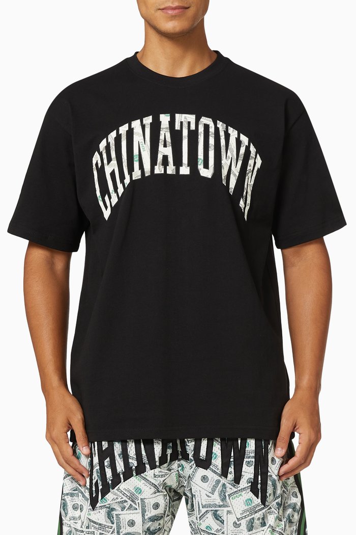 

Money Arc T-shirt in Cotton Jersey, Black