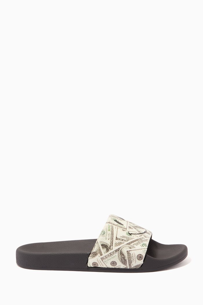 

Smiley Money Slides in Rubber, Black