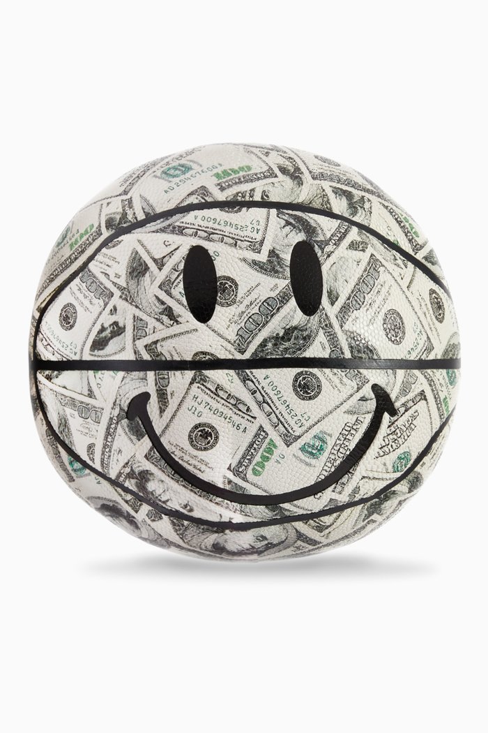 

Smiley Money Basketball in Rubber, Grey
