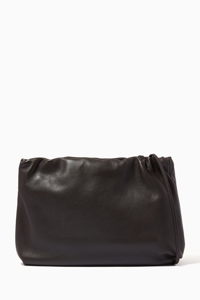 

Brouse Small Clutch Bag in Leather, Brown