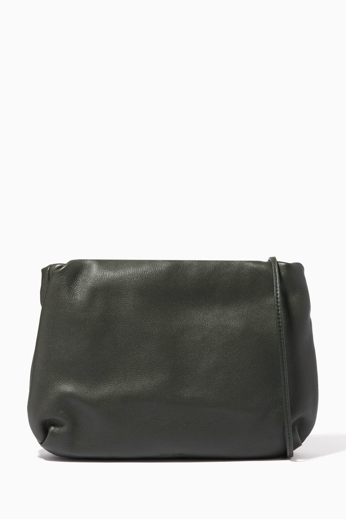

Brouse Small Clutch Bag in Leather, Green