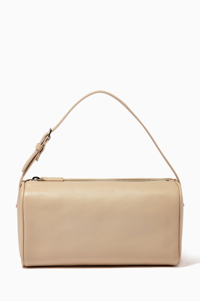 

90's Small Shoulder Bag in Leather, Neutral