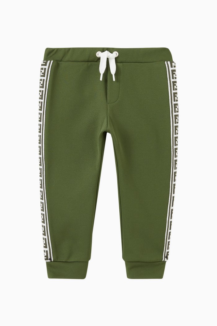 

FF Tape Sweatpants in Cotton, Green