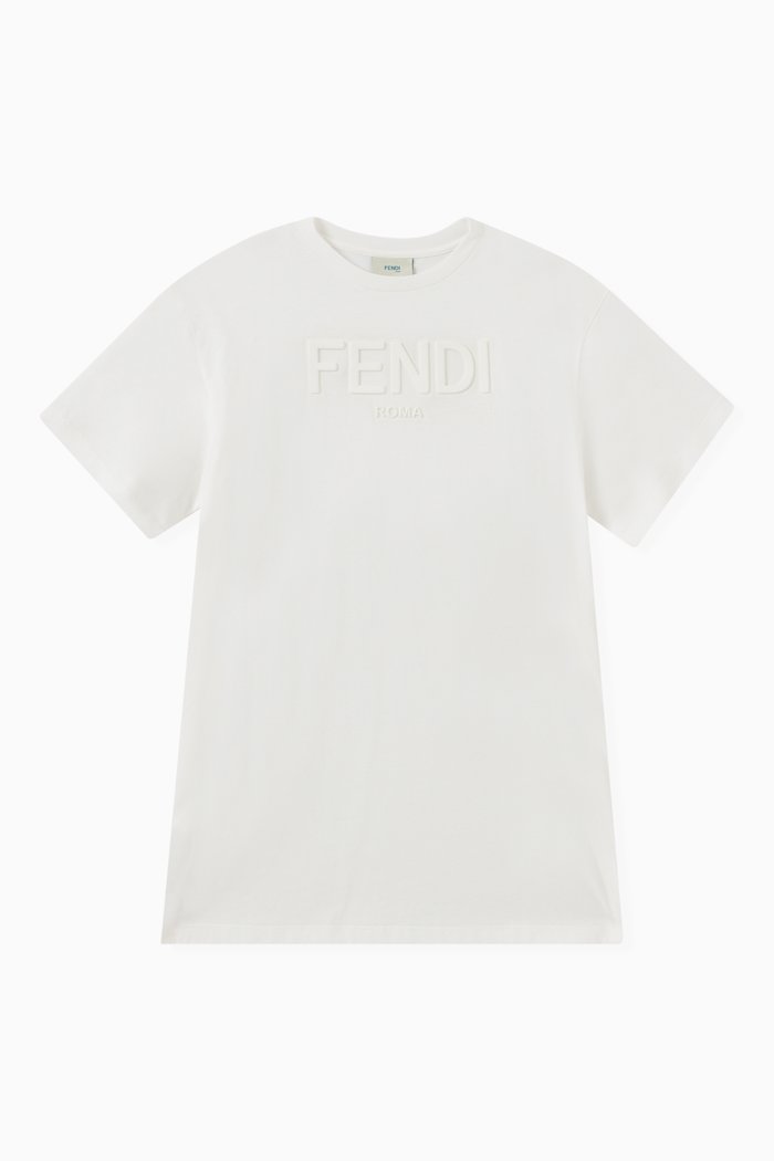 

Embossed Logo T-shirt in Cotton, White