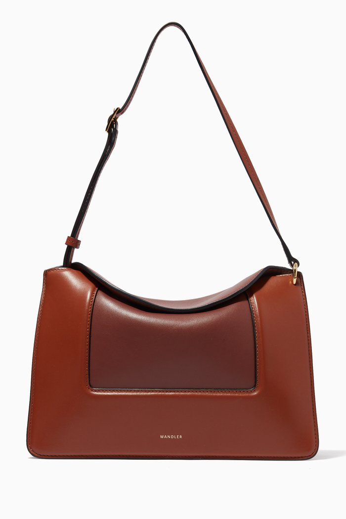 

Penelope Crossbody in Smooth Calf Leather, Brown