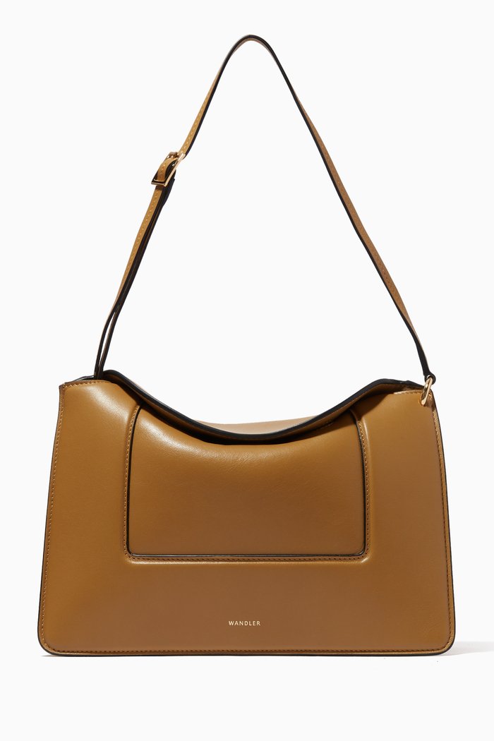

Penelope Crossbody in Smooth Calf Leather, Neutral