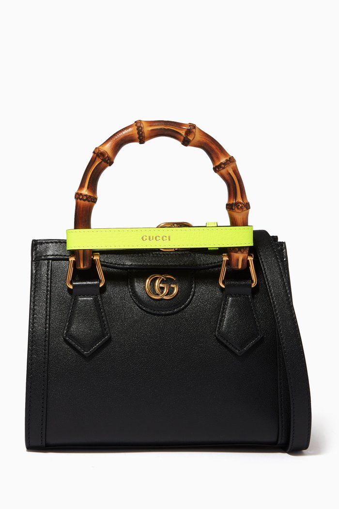 

Gucci Diana Mini Tote Bag in Leather, Black