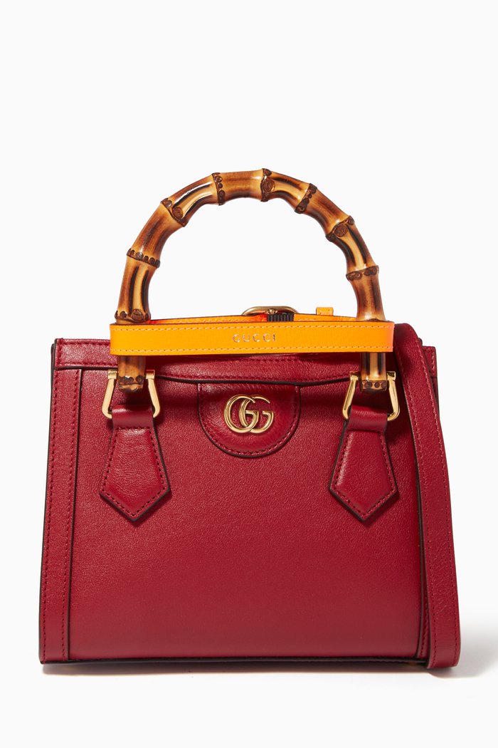 

Gucci Diana Mini Tote Bag in Leather, Red