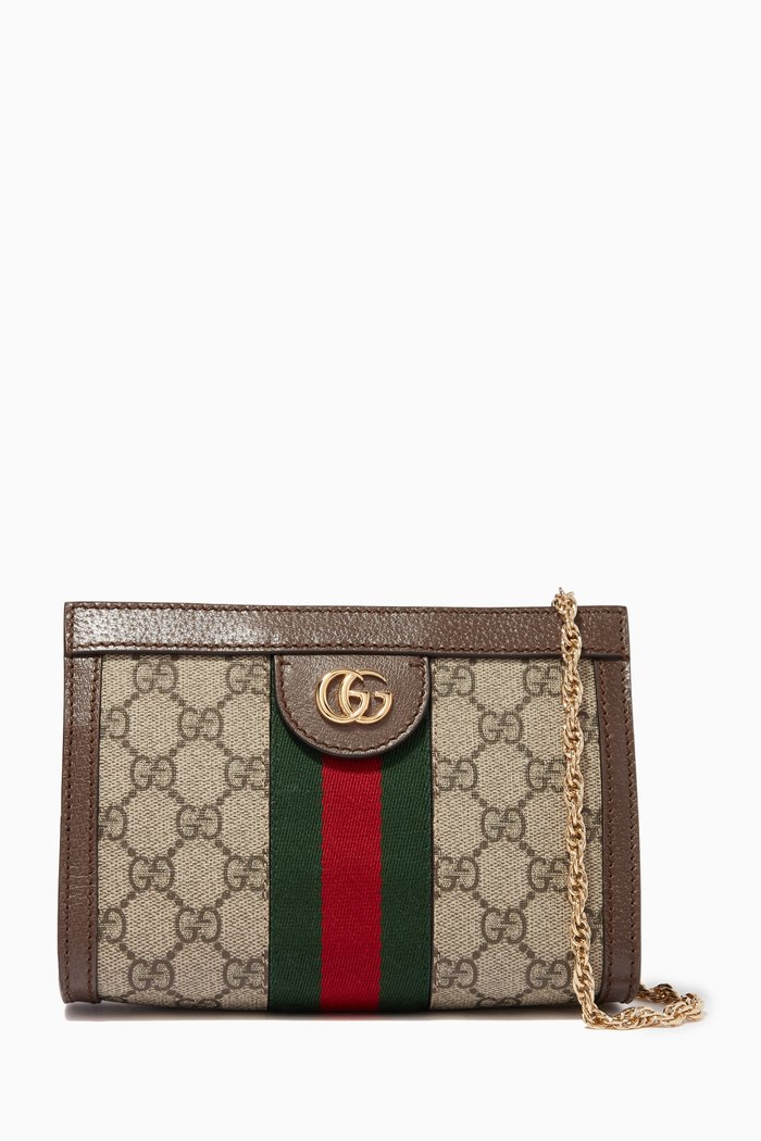 

Mini Ophidia Shoulder Bag in GG Supreme Canvas, Neutral