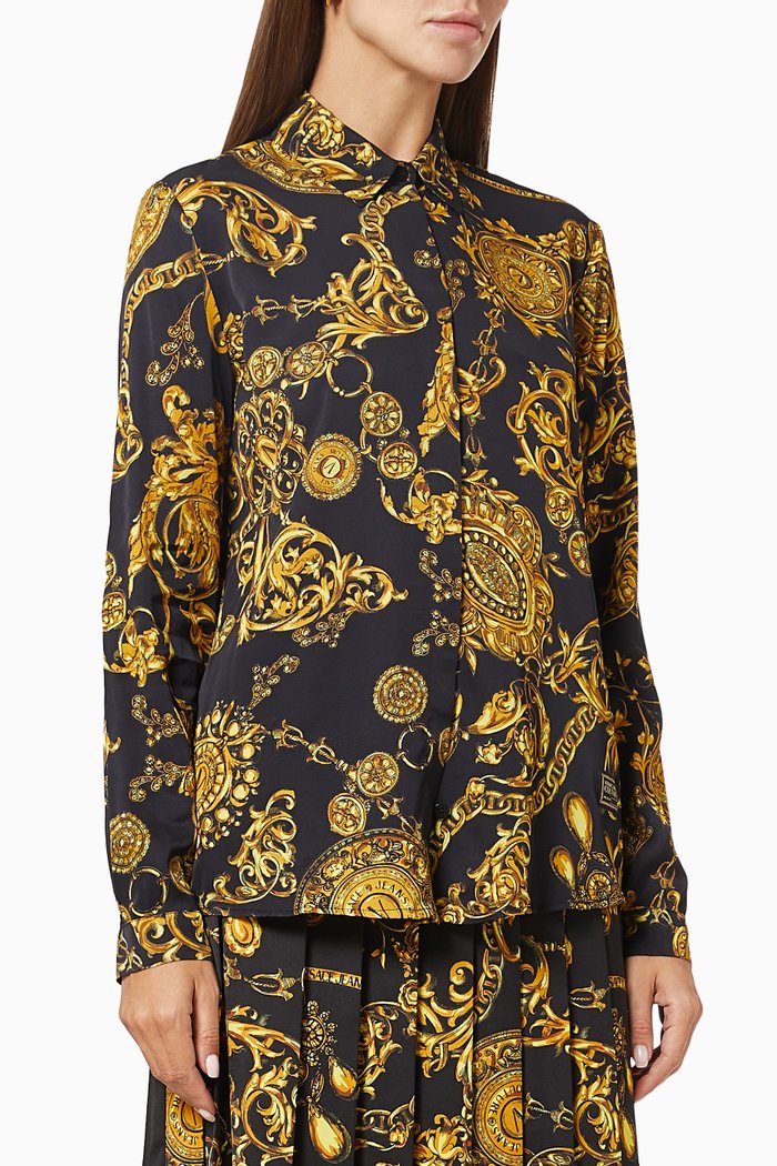 

Regalia Baroque Print Shirt, Blue