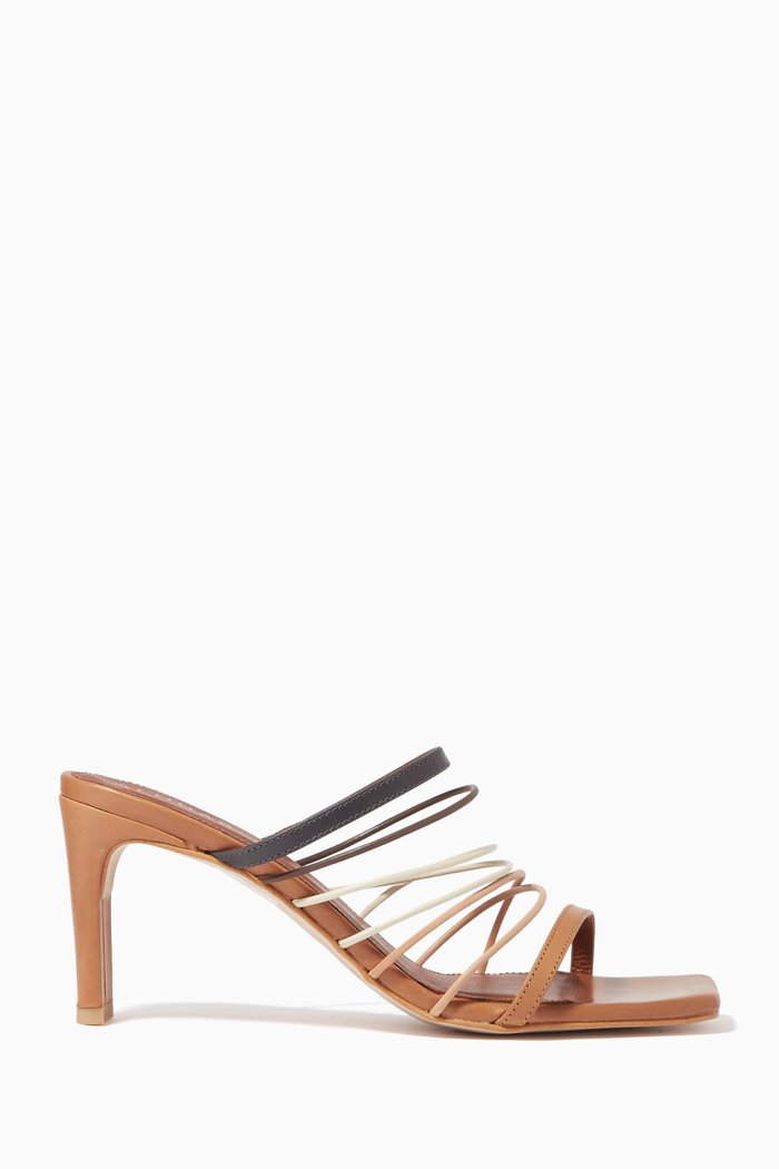 

Sunbeam Vintage Mules in Leather, Brown