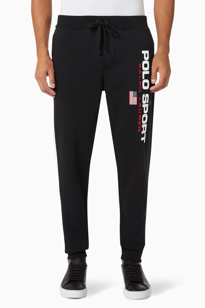 

Polo Sport Sweatpants in Fleece Jersey, Black