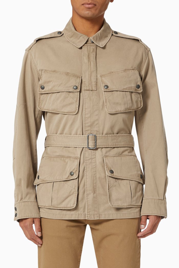

Field Jacket in Cotton Twill, Neutral