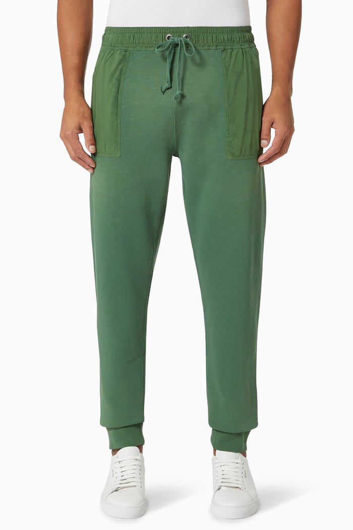 Sweatpants in Fleece Jersey, Green