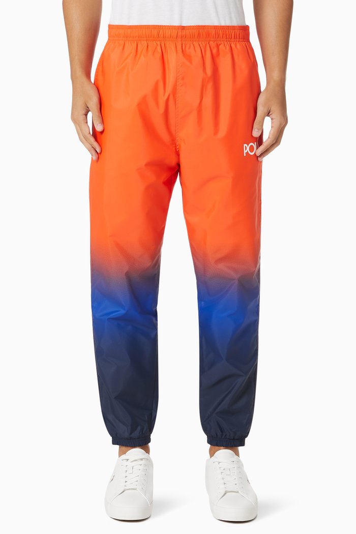 

Logo Ombré Joggers in Water-repellent Polyester, Orange