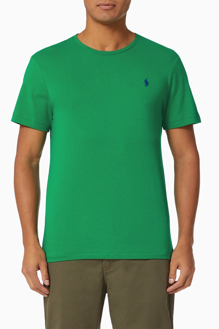 

Custom Slim Fit T-shirt in Cotton, Green