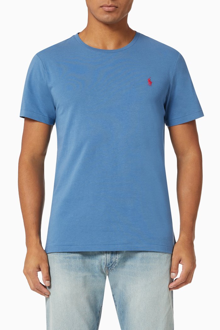 

Custom Slim Fit T-shirt in Cotton, Blue