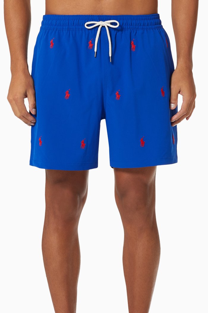 

Pony Traveler Swim Trunks, Blue