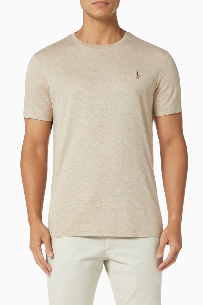 

Custom Slim Fit T-shirt in Pima Cotton Jersey, Neutral