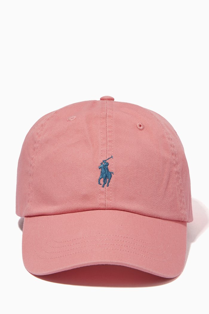 

Baseball Cap in Sustainable Cotton Chino, Pink