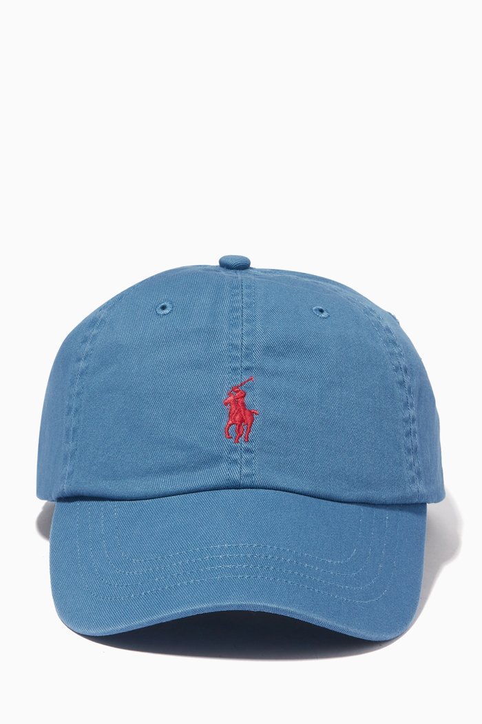 

Baseball Cap in Sustainable Cotton Chino, Blue