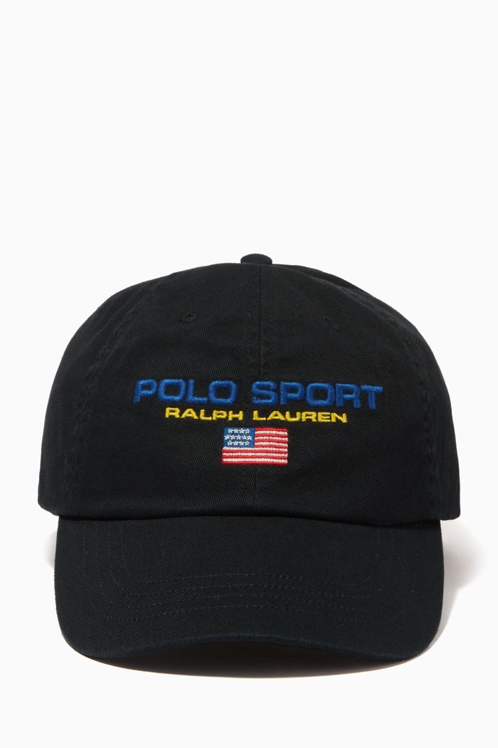 

Polo Sport Ball Cap in Cotton Chino, Black
