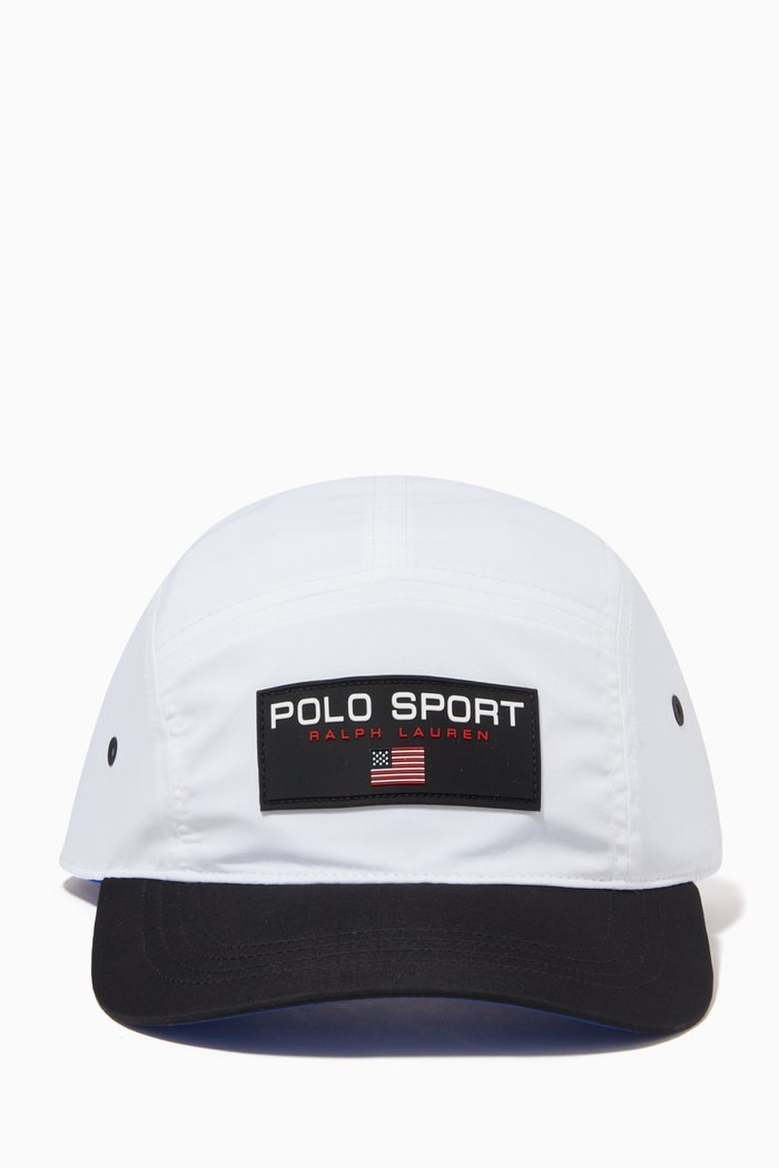 

Polo Sport Gear Cap in Water-repellent Nylon, White