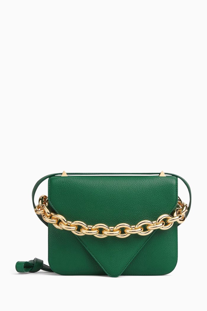 

Mount Bag in Leather, Green