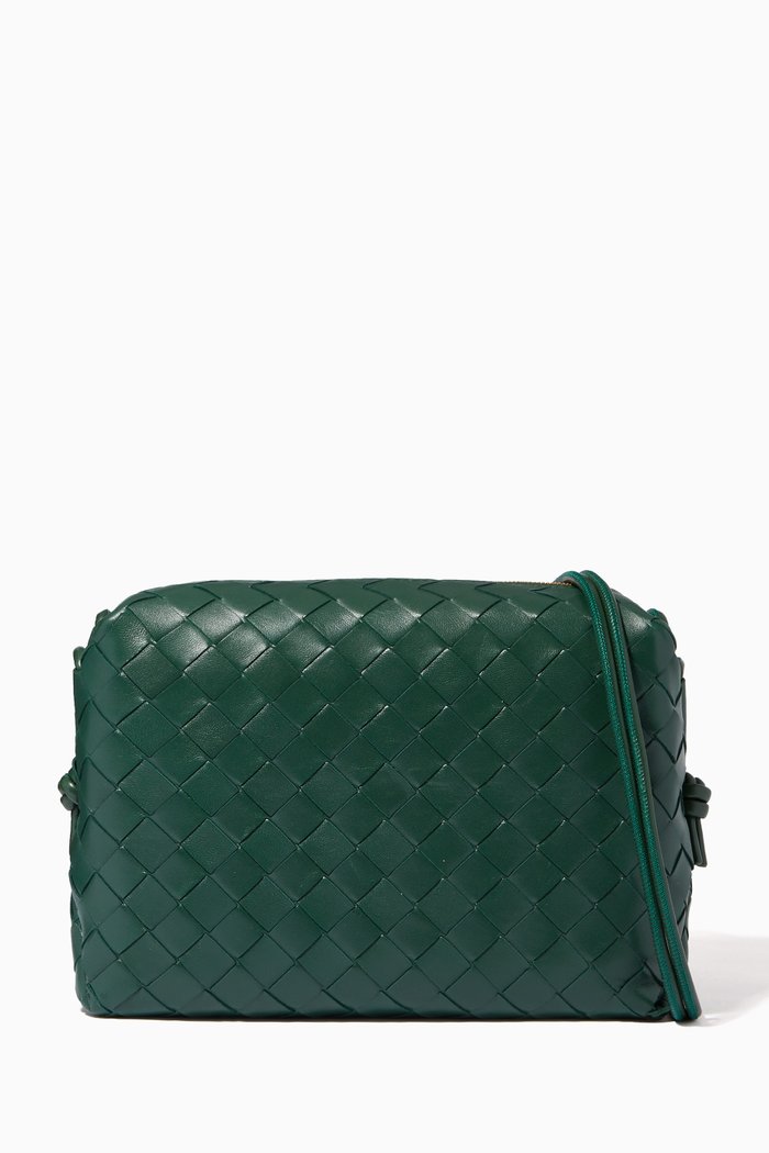 

Small Bag in Intrecciato Nappa, Green