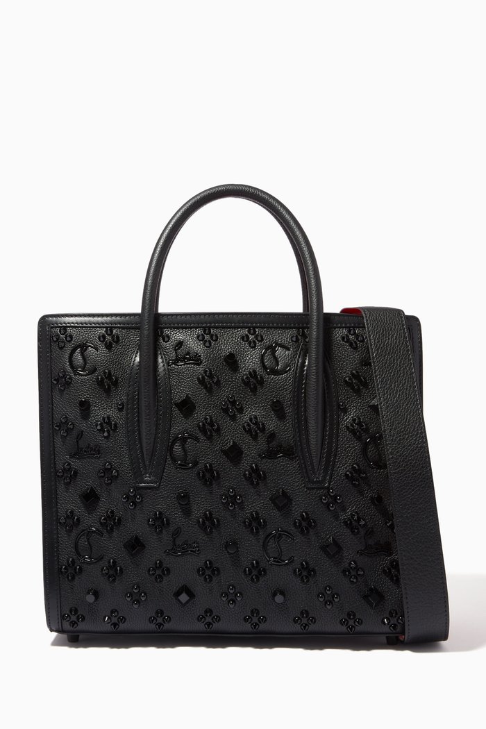 

Paloma S Medium Bag in Textured Leather, Black