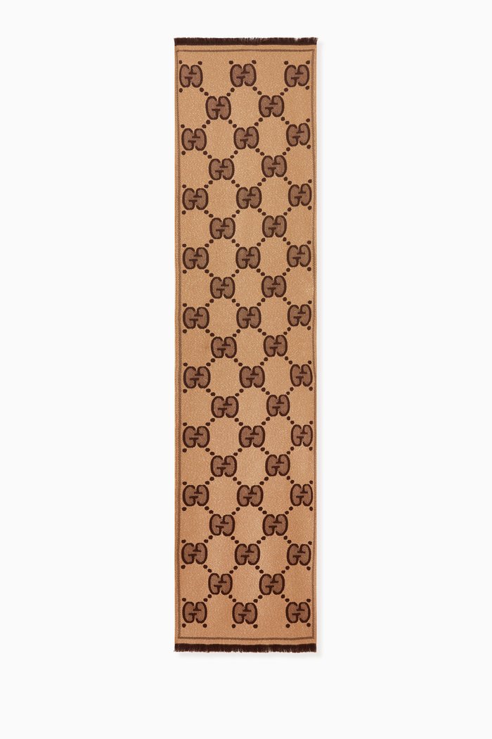 

Scarf in GG Wool Jacquard, Neutral