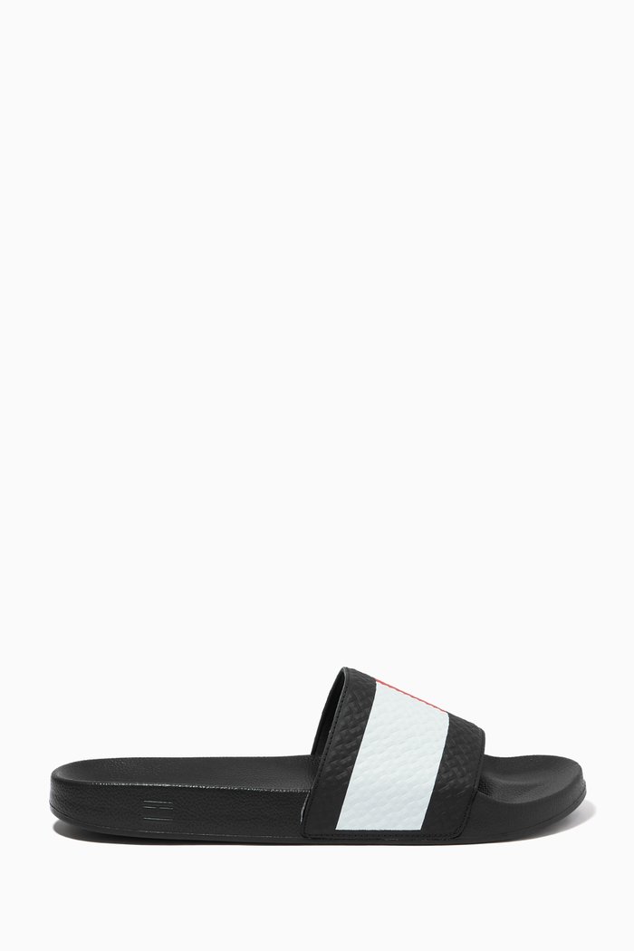 

Embossed Flag Pool Slides, Black